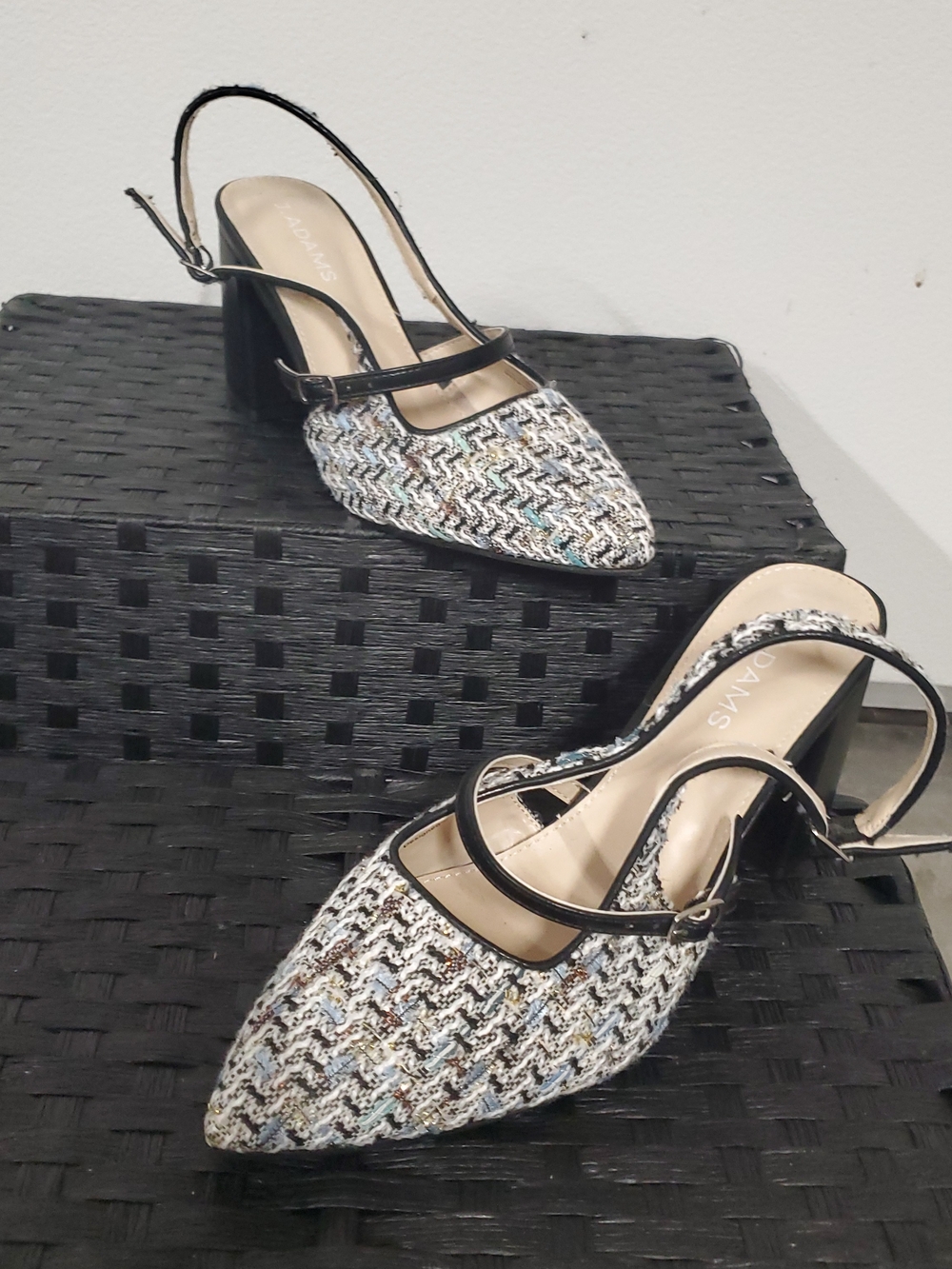 Women’s Tweed Slingback Pumps - Multicolor